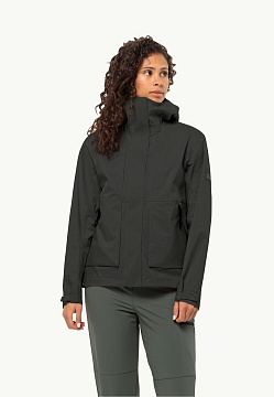 Куртка женская с капюшоном Jack Wolfskin WANDERMOOD 3L JKT W