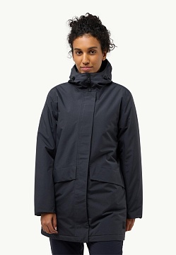 Пальто женское с капюшоном Jack Wolfskin TEMPELHOF COAT W